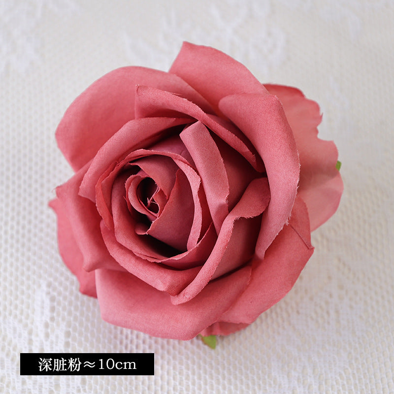 Exquisite 10CM Imported Silk Rose Flower Heads - Perfect for Weddings, Celebrations, and Gift Boxes