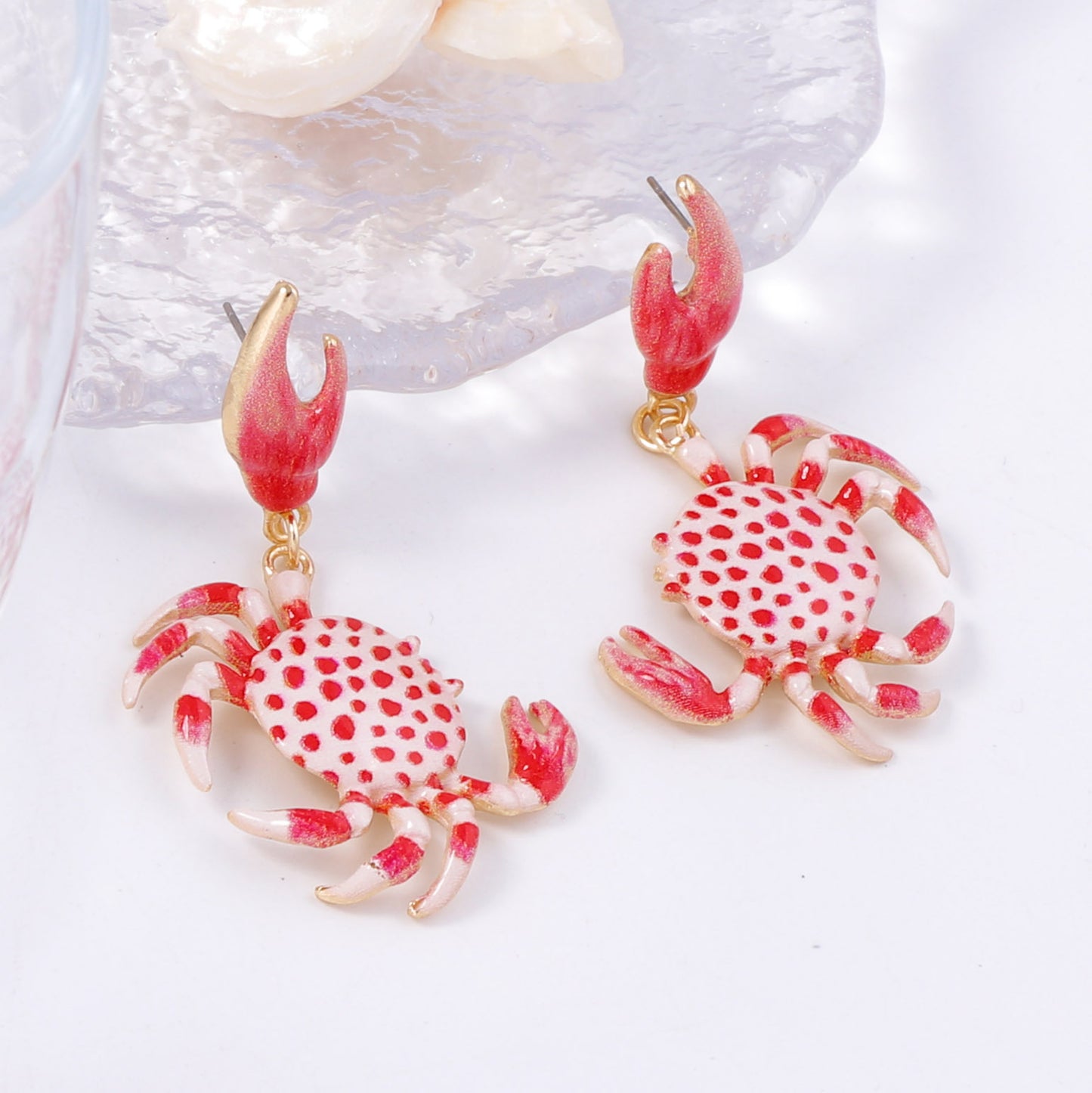Charming Summer Beach-Inspired Colorful Crab Alloy Earrings – Fun, Trendy, and Perfect for Every Casual Look!