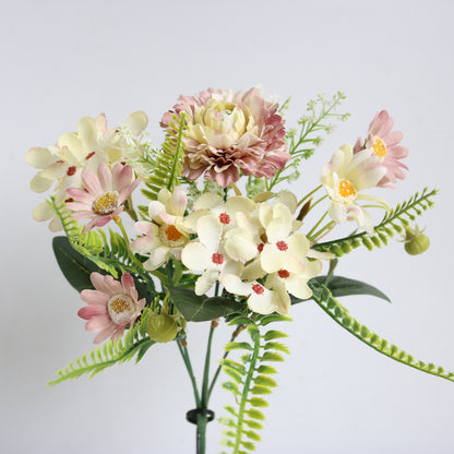 Realistic Artificial Carnations, Daisies, and Hydrangeas - Perfect Props for Photography, Home Decor, and Wedding Celebrations