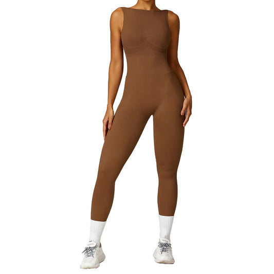 High Performance Women's Yoga Bodysuit with Cut Out Design Sculpting and Lift for Comfort and Flexibility