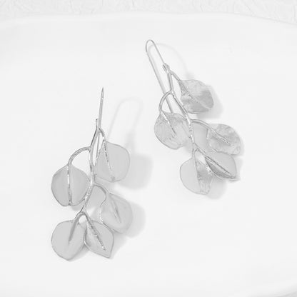 Stylish Metal Leaf Earrings - Luxury-Inspired, Versatile Accessories for a Unique Look