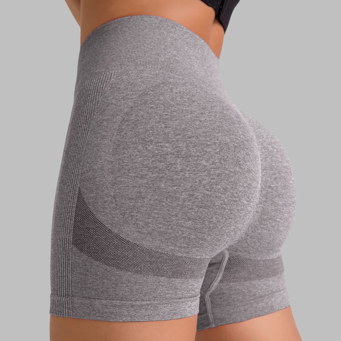 High Waisted Seamless Yoga Shorts for a Lifted Peach Butt Breathable Quick Dry Athletic Running Shorts for Gym and Fitness