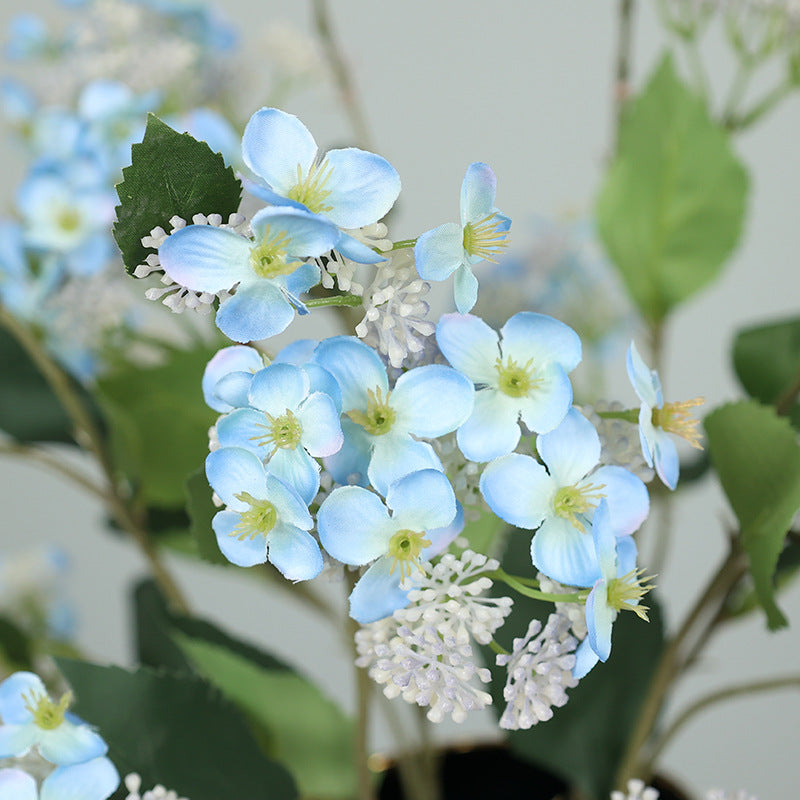 Realistic Single Stem Hydrangea Table Centerpiece - Perfect for Hotels, Event Decor, Weddings, and Celebrations - Artificial Flower Centerpieces for Lasting Beauty