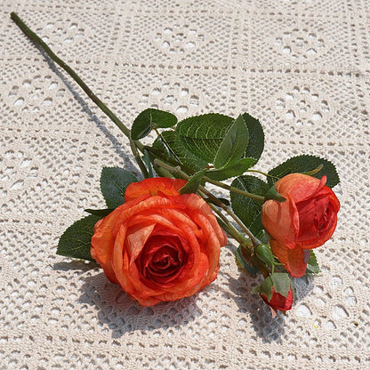 Luxurious Realistic Faux Rose Flowers in Elegant British Style for Home Decor, Wedding Celebrations, and Photography - Soft Touch Decorative Floral Arrangements