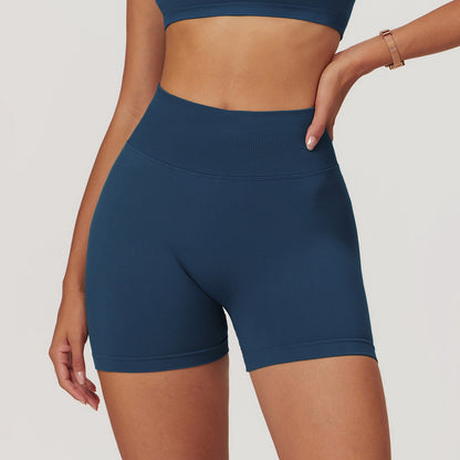 Seamless High Waisted Yoga Shorts for Women Summer Tight Fitting Lifting Running Workout Shorts with Quick Dry Fabric Style 7655