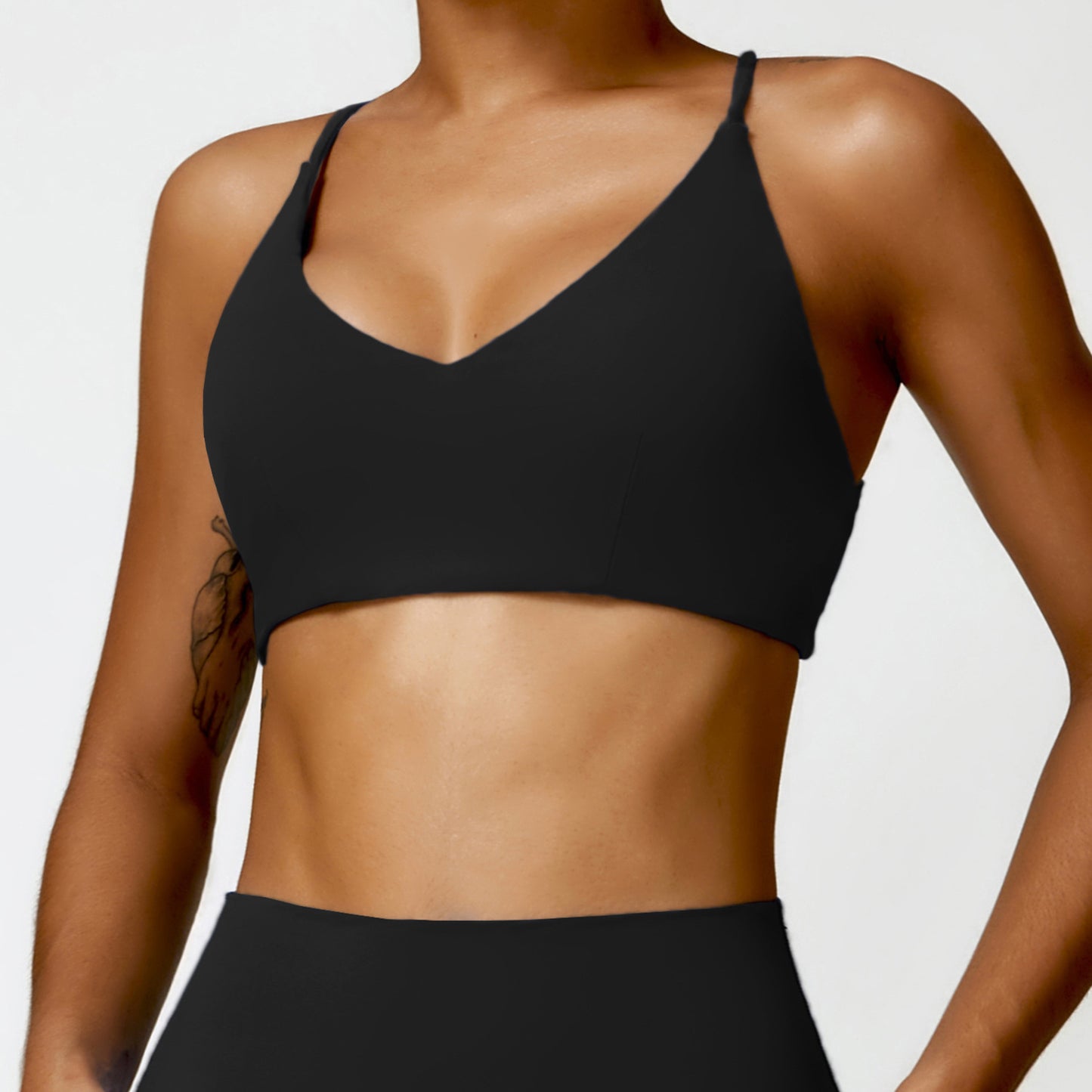 Women's Yoga Sports Bra with Soft Suede Feel Comfortable and Running and Workout Top for Active Lifestyles Model 8507