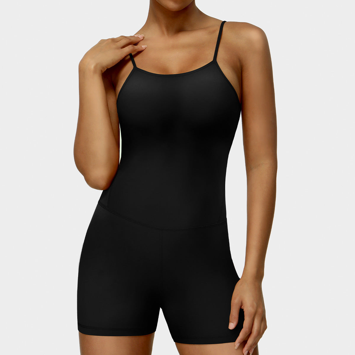 Fitted Yoga Shorts and Crop Top Set and Comfortable Workout Outfit for All Fitness Levels