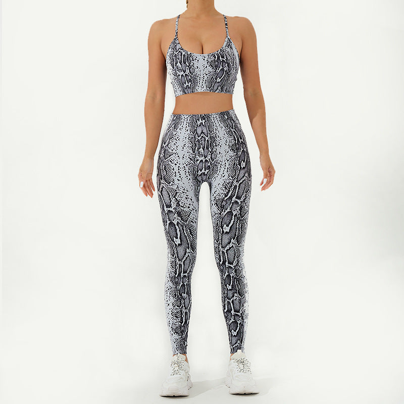 Seamless Printed High End 3 Piece Yoga Set Quick Dry Breathable and Sculpting Leggings for Comfort and Style