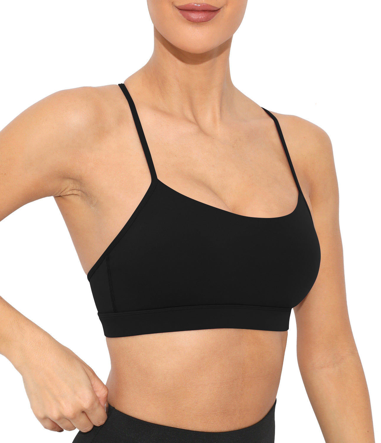 Ladies Seamless Workout Sports Bra for Running and Outdoor Activities Supportive Shock Absorbent and White Knitted Activewear