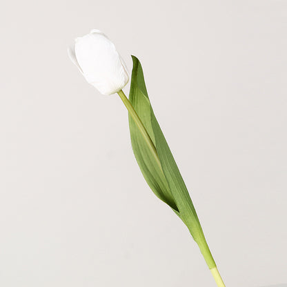 Realistic Touch Faux Tulip Flowers -  PU Moisture-Resistant Floral Arrangement for Photography, Weddings, and Home Décor