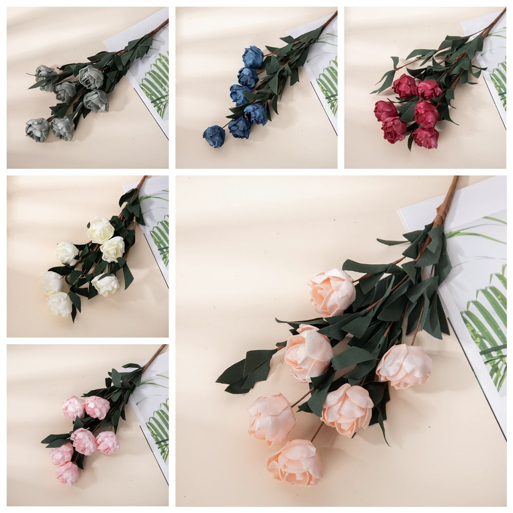 Stunning Faux Peony Roses for Home Decor - Perfect Wedding Bouquet, Aisle Decorations, and Floral Wall Art - PE Material - Model MW09918