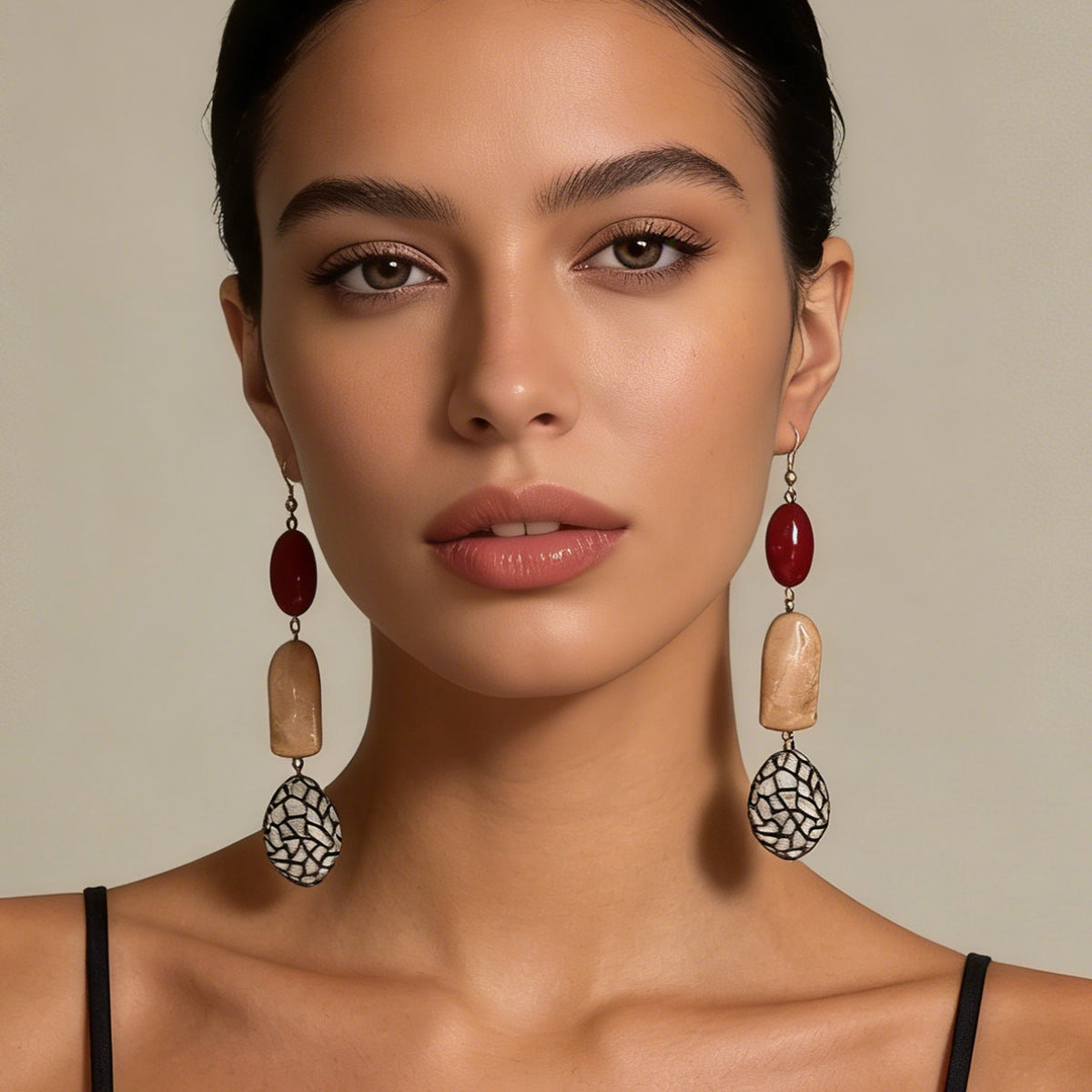 Bohemian Vintage Geometric Beaded Tassel Drop Earrings - Unique & Versatile Accessory for Every Occasion