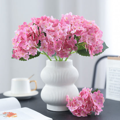 Single Stem Small Artificial Hydrangea Flower – Realistic Touch Silk Floral Arrangement for Weddings, Home Decor, and Table Centerpieces