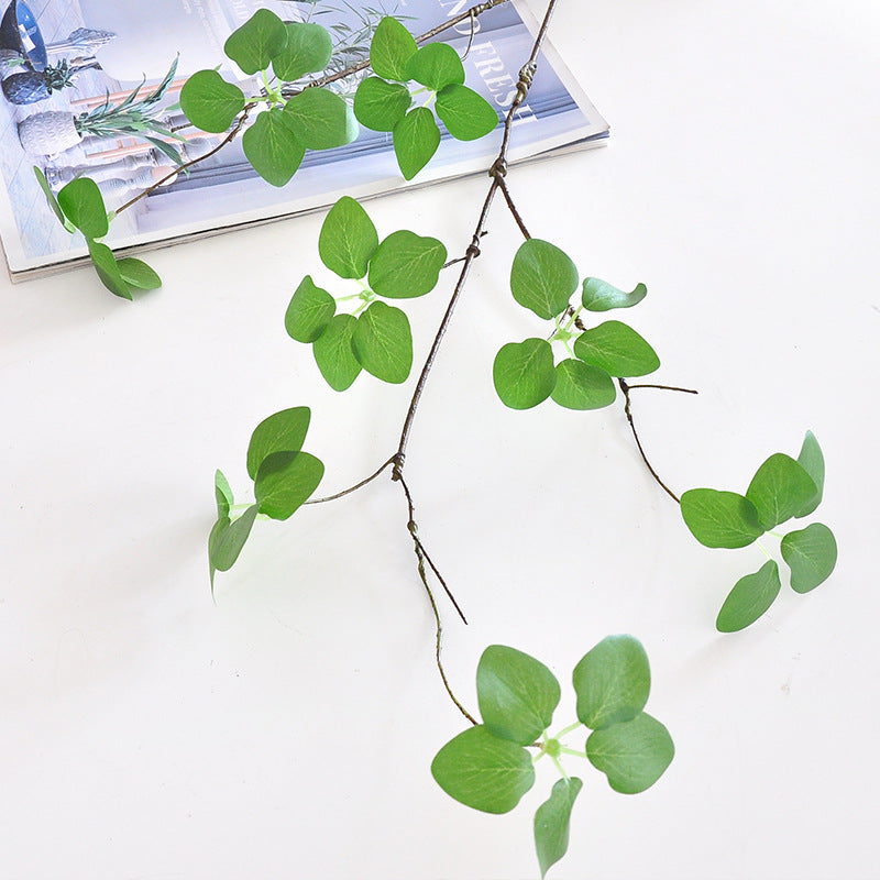 Lifelike Kwan Yin Lotus Leaf Artificial Plant - Modern Minimalist Indoor Decoration with Vines and Twigs for a Stylish Home