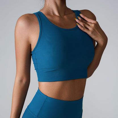 Versatile High Impact Sports Bra and Ribbed Yoga Tank Top for Maximum Support and Comfort During Workouts