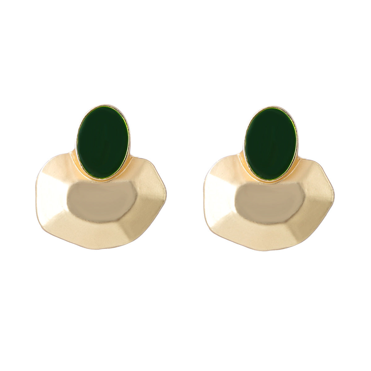 Elegant Minimalist Alloy Geometric Earrings – Versatile Daily Accessories for a Chic Office Look