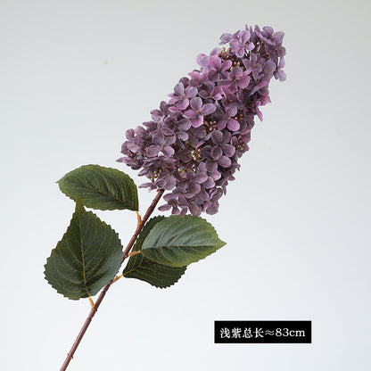 Elegant Faux Hydrangea Flower Stem for Photography Backdrops - Perfect for Weddings, Home Decor, and Luxurious Accents