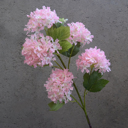 5-Piece Faux Hydrangea Snowball Floral Arrangement - Beautiful Silk Flowers for Wedding Decorations, Event Centerpieces, and Home Decor - Perfect for Celebrations and Special Occasions