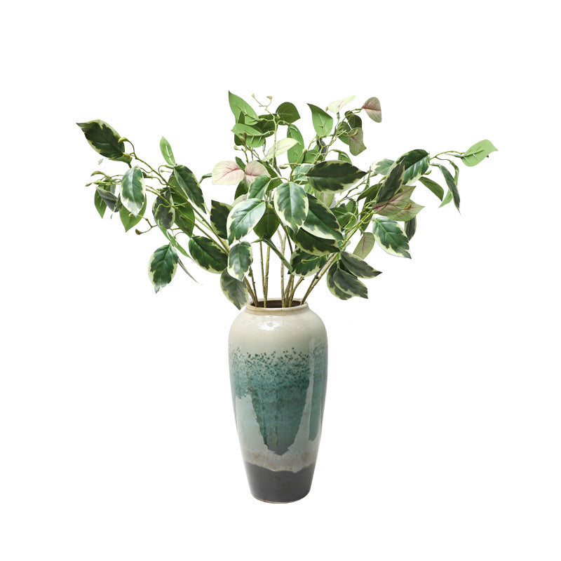 Faux Alocasia Plant Leaves – Stylish Home Décor for Living Rooms, Elegant Decorative Accents, Lifelike Greenery for Walls and Displays