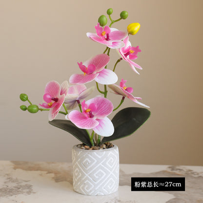 Lifelike Orchid Potted Plant for Home Decor & Wedding Photography – Perfect for Hotels, Desks, Living Rooms, and Outdoor Events