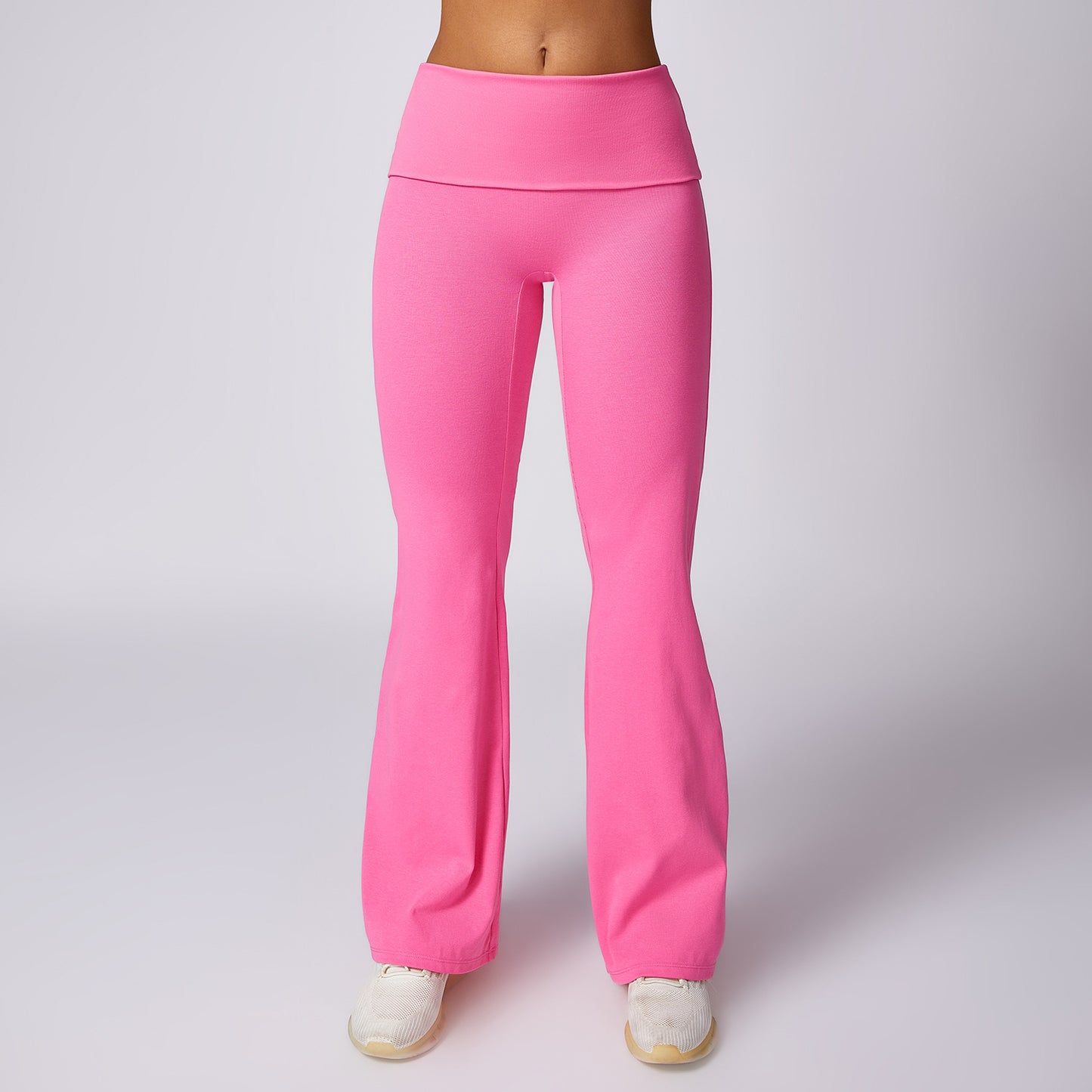 Wide Leg Yoga Pants for Comfort Fitted Flare Fitness Leggings 8713 for Athleisure and Casual Wear