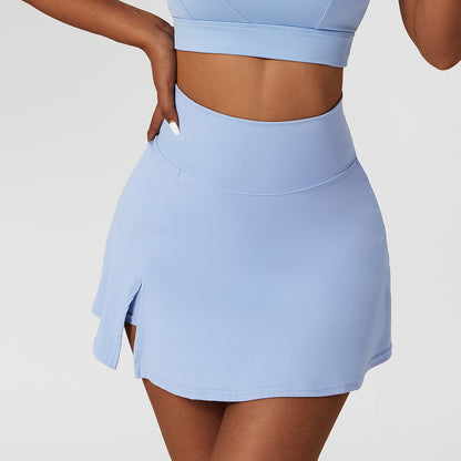 High Waisted Breathable Yoga Skirt with Built In Shorts for Summer Workouts for Running Fitness and Tennis No Show Design for Comfort and Confidence