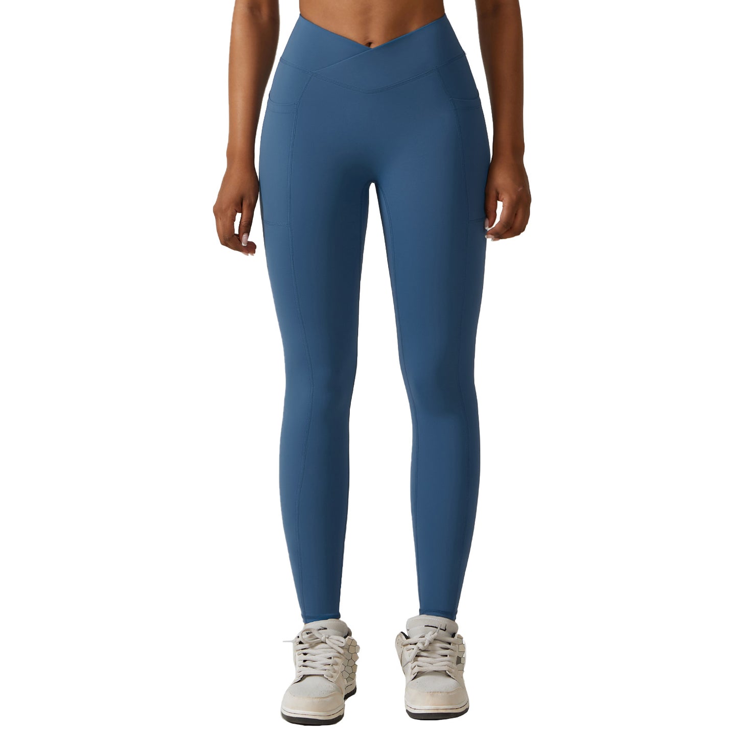 High Performance Quick Dry Leggings with Pockets High Waisted Yoga Running Pants for Comfort and Style Model 8355