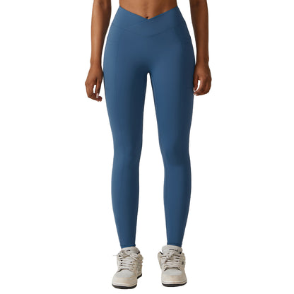 High Performance Quick Dry Leggings with Pockets High Waisted Yoga Running Pants for Comfort and Style Model 8355