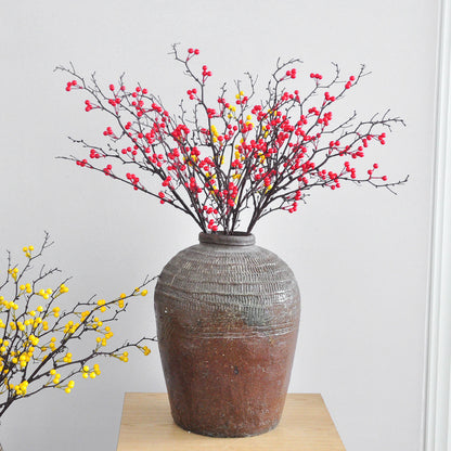 Realistic Faux Winterberry and Southern Candleberry Branches for Festive Home Decor – Perfect for Living Room, Housewarming, and New Year Celebrations