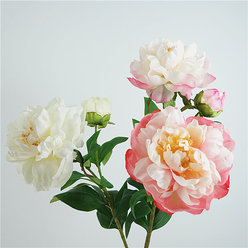 High-Quality Faux Flower Single Stem Phoenix Peony Home Decor - Elegant Fake Floral Arrangement for Living Room and Dining Table Centerpiece, Perfect for Lasting Beauty and Seasonal Decoration