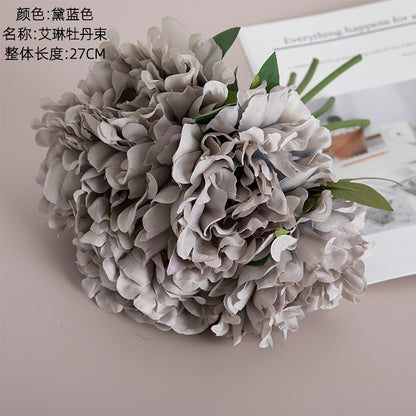 Stunning Erin Peony Artificial Wedding Bouquet - Elegant Home Décor Piece for Weddings and Special Occasions - MW11221