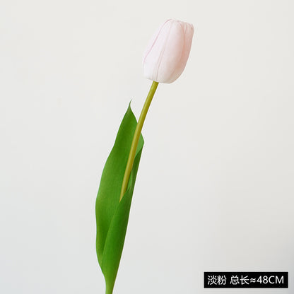 Realistic Touch Moisturizing Floral Home Decor - Large Artificial Tulip Arrangement for Elegant Living Spaces