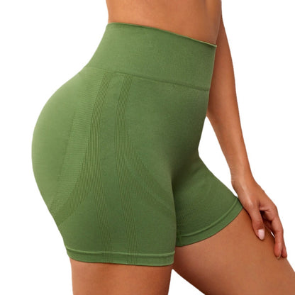 High Waisted Seamless Butt Lifting Yoga Shorts for Running and Fitness High Performance Tummy Control Capris for a Flawless Silhouette