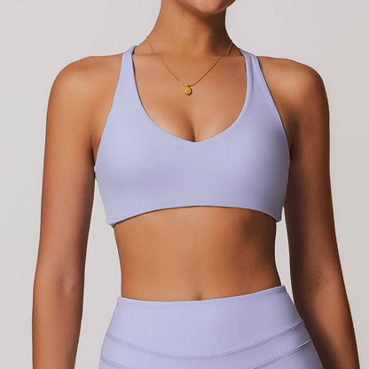 Soft Brushed Seamless Sports Bra for Women for Yoga Running and Fitness Outerwear Top 8863