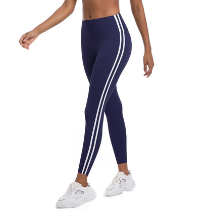 Women's High Waisted Color Block Yoga Pants Tummy Control Butt Lifting Workout Leggings for Running and Training