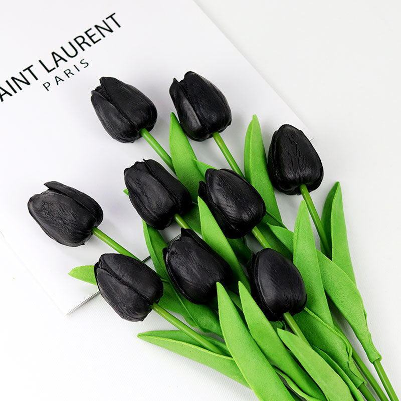 Touch Realistic Mini Tulip Faux Flowers – Perfect for Outdoor Decor, Stunning Photography Props, and Elegant Arrangements