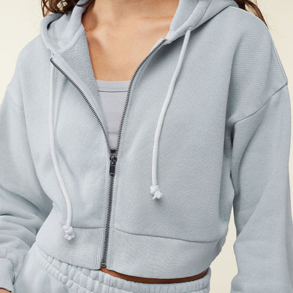 Classic Zip Up Hooded Sweatshirt and Shorts Set for Women Cozy Relaxed Fit Loungewear with Style and Versatile Comfort