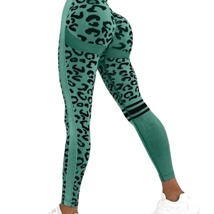 Seamless High Waisted Cheetah Print Leggings for Comfortable Peach Butt Lift Yoga Quick Dry Training for Fitness Enthusiasts