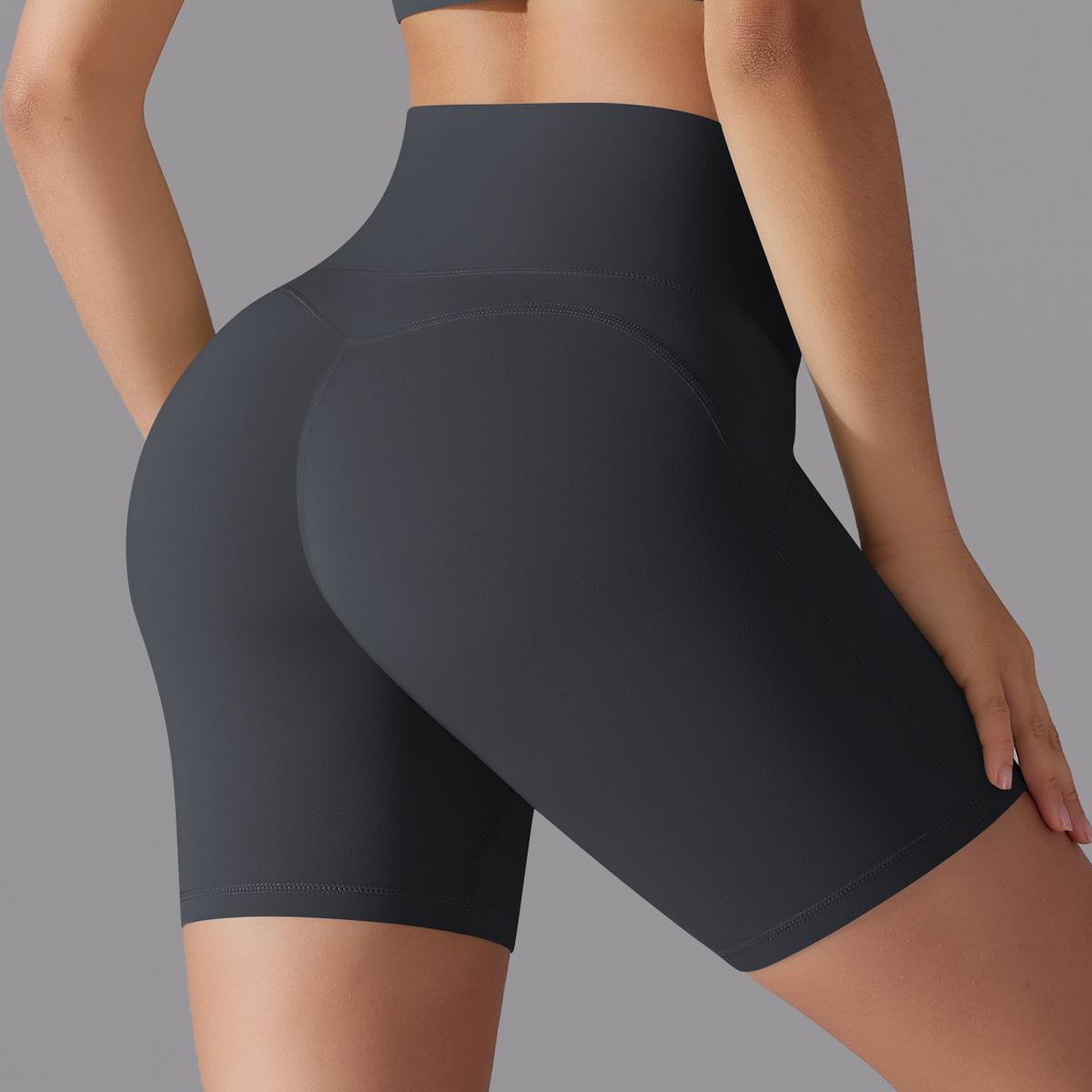 High Waisted Butt Lifting Yoga Shorts No Underwear Needed for Running Gym Workouts and Fitness Activities