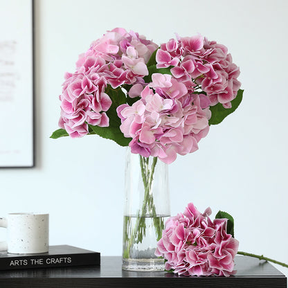 Luxury Touch Hydrating Faux Hydrangea Bouquet - Elegant Home Decor for Weddings and Living Rooms - Realistic Artificial Flowers for Stunning Floral Arrangements