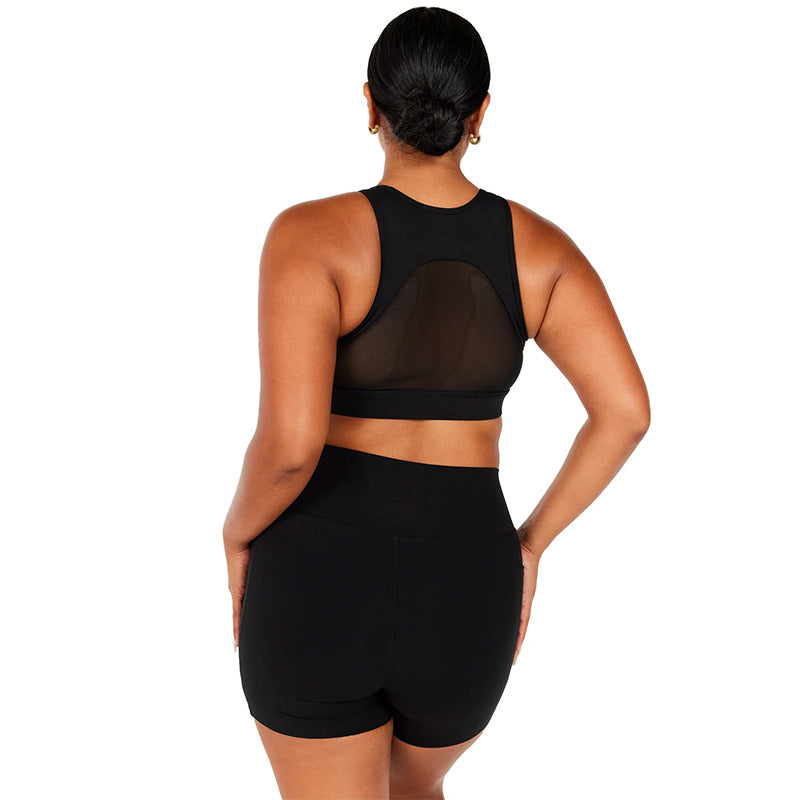 Lace Hollow Yoga Sports Bra and Shorts Set Sculpt Your Peachy Bottom with Quick Dry High Elastic Fitness Outfit for Running and Workout