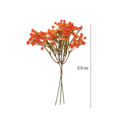 Charming Baby's Breath Plastic Flower Bouquet - Beautifully Crafted Faux Floral Decor for Home Decoration