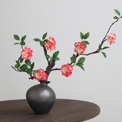 Faux Foam Cherry Blossom Branch - Elegant Home Decor, Bendable Silk Floral Arrangement, Perfect for Indoor & Outdoor Styling