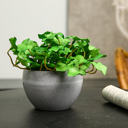 Realistic Artificial Green Plants: Scandinavian Minimalist Small Potted Succulent Decor with Moisture Retention Touch for Unique Home Aesthetics