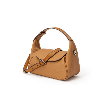 Luxury Genuine Leather Tote Bag Soft Top Grain Cowhide Pillow Bag for Women Versatile Shoulder and Crossbody Style