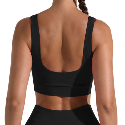 Detachable Cup Yoga Tank Top for Women Shock Absorbing Shape Enhancing Sports Bra for Running Fitness and All Day Wear