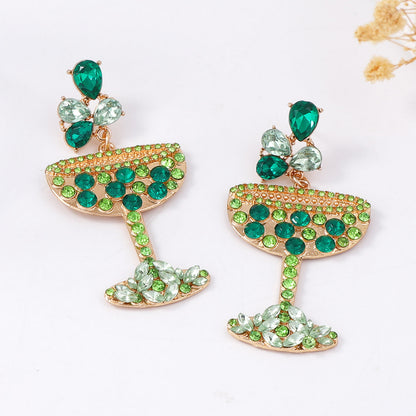 Trendy Statement Alloy Pearl-Like Earrings with Sparkling Rhinestone Accents - Ideal Versatile Fashion Jewelry for Women