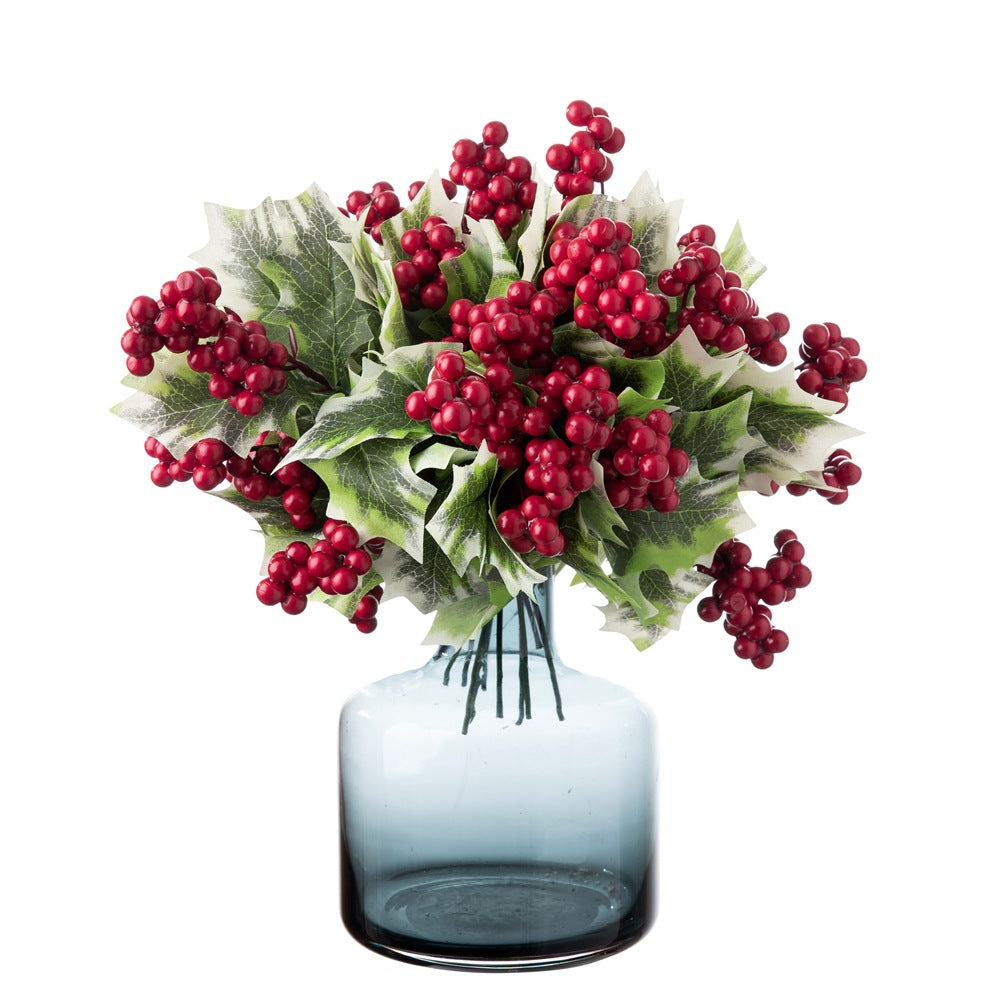 Artificial Christmas Berry Pod Branches - Stunning Faux Floral Decoration for Weddings and Home Décor - GF15968