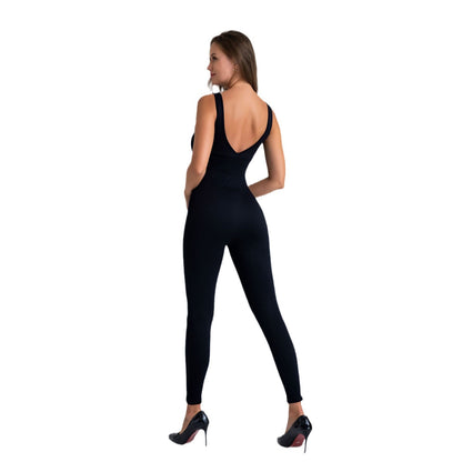 Women's Spring and Autumn Seamless Bodysuit Stretchy Quick Dry Yoga Outfit with Stunning Back Design for Running and Fitness