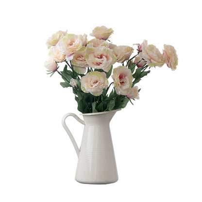 Elegant 4-Piece Artificial Eustoma Flower Bouquet - Perfect for Home Décor, Weddings, and Special Events | Realistic Silk Flowers for Lasting Beauty (Model DY-397)